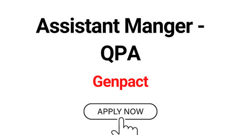 Assistant Manger - QPA Jobs